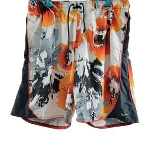 Nike Men's White colorful Geometric Print Swim Trunks Size XL 21823-0157
